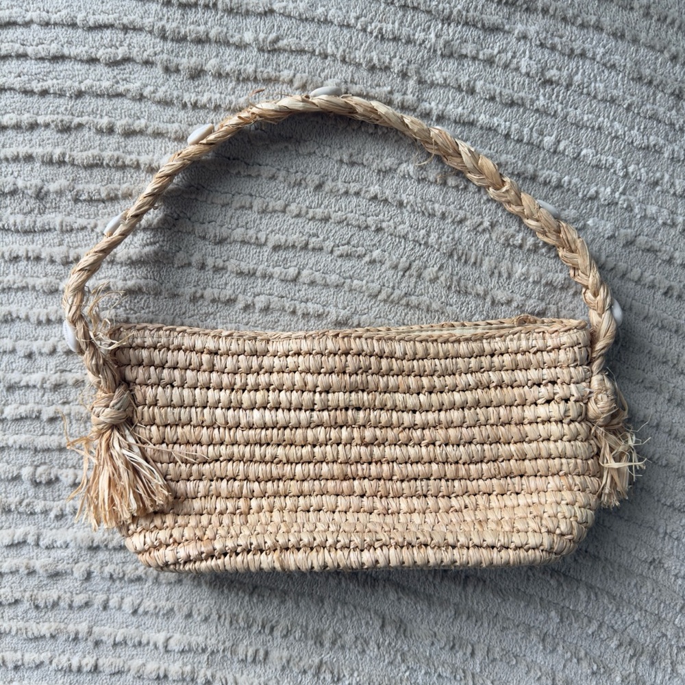 L Space Azalea raffia bag